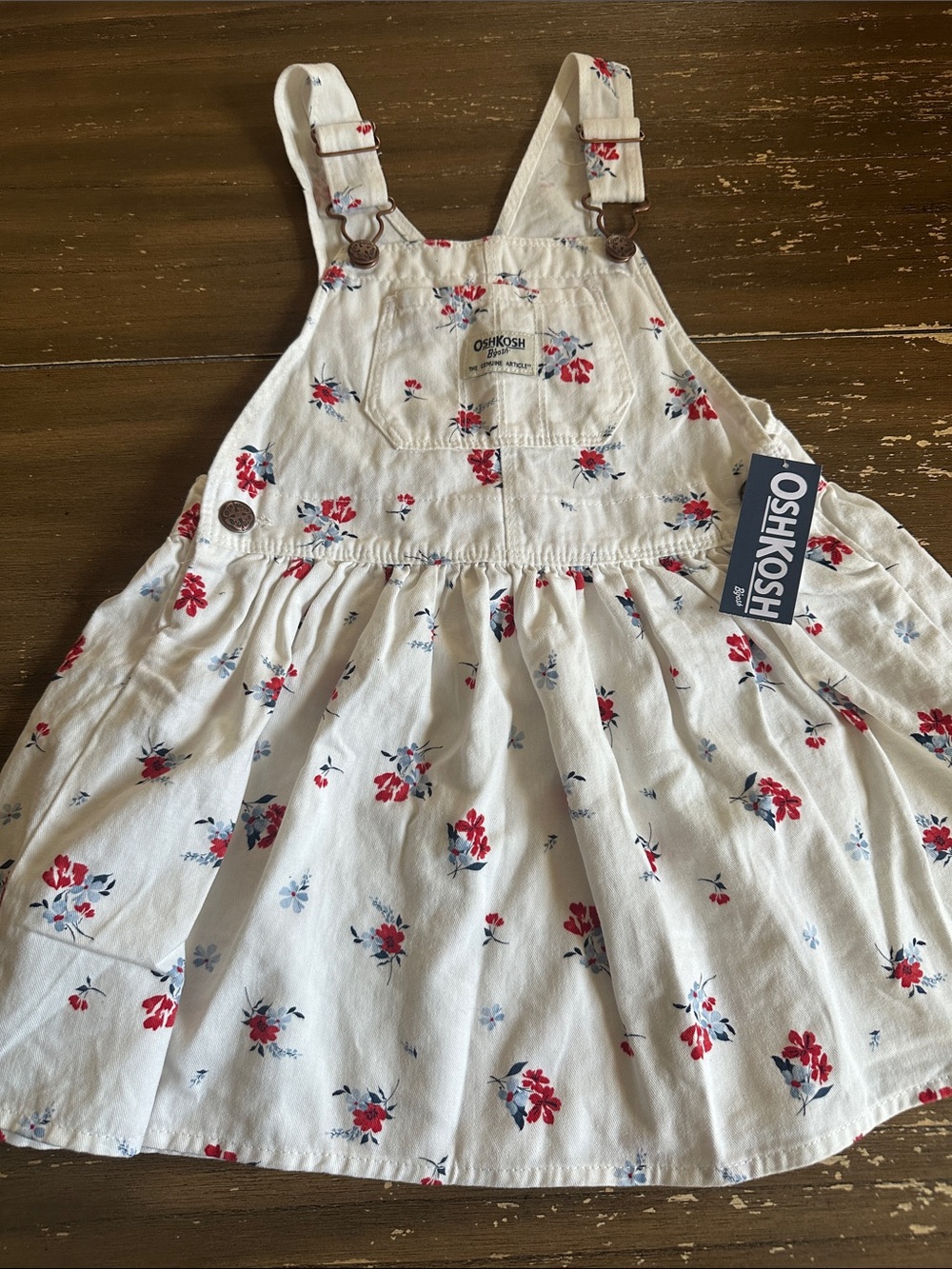 New Oshkosh overall dress 4T*